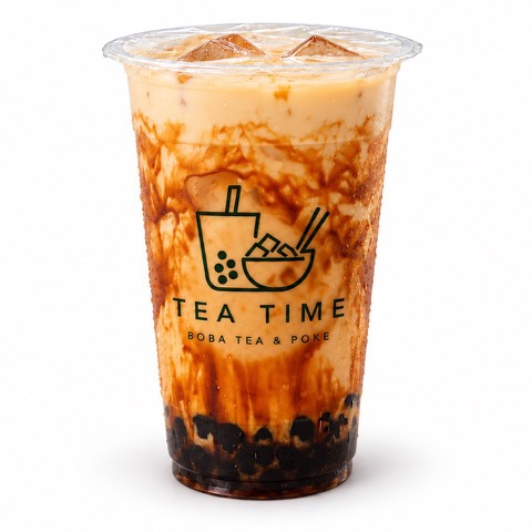 Brown Sugar Milk Tea drink at Tea Time in Waco