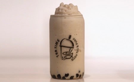 Horchata Snow Ice drink at Tea Time in Waco