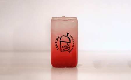 Strawberry Lemonade drink at Tea Time in Waco